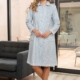 Bata MITJANS estampada piqué invierno algodón BARBARA