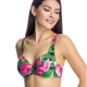 Bikini ORY con aros capacidad estampado verde