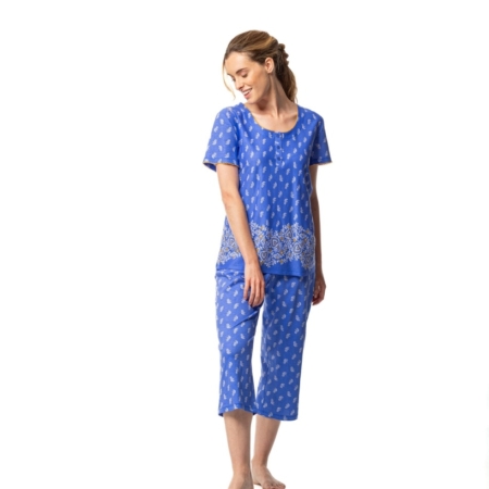 Pijama EGATEX algodón manga corta pantalón pirata