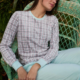 Pijama mujer SEÑORETTA terciopelo estampado