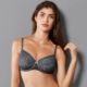 Sujetador reductor encaje ROSA FAIA 5653 gris