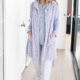 Bata mujer BARANDI corta abotonada hasta 3XL ANNE