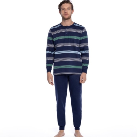 Pijama hombre GUASCH afelpado algodón