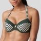 Bikini Primadonna copa entera Con aros y Sin foam rayas verdes