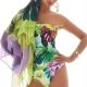 Bañador ROIDAL sin tirantes estampado tropical BAHIA