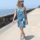 Vestido EGATEX sin mangas azul