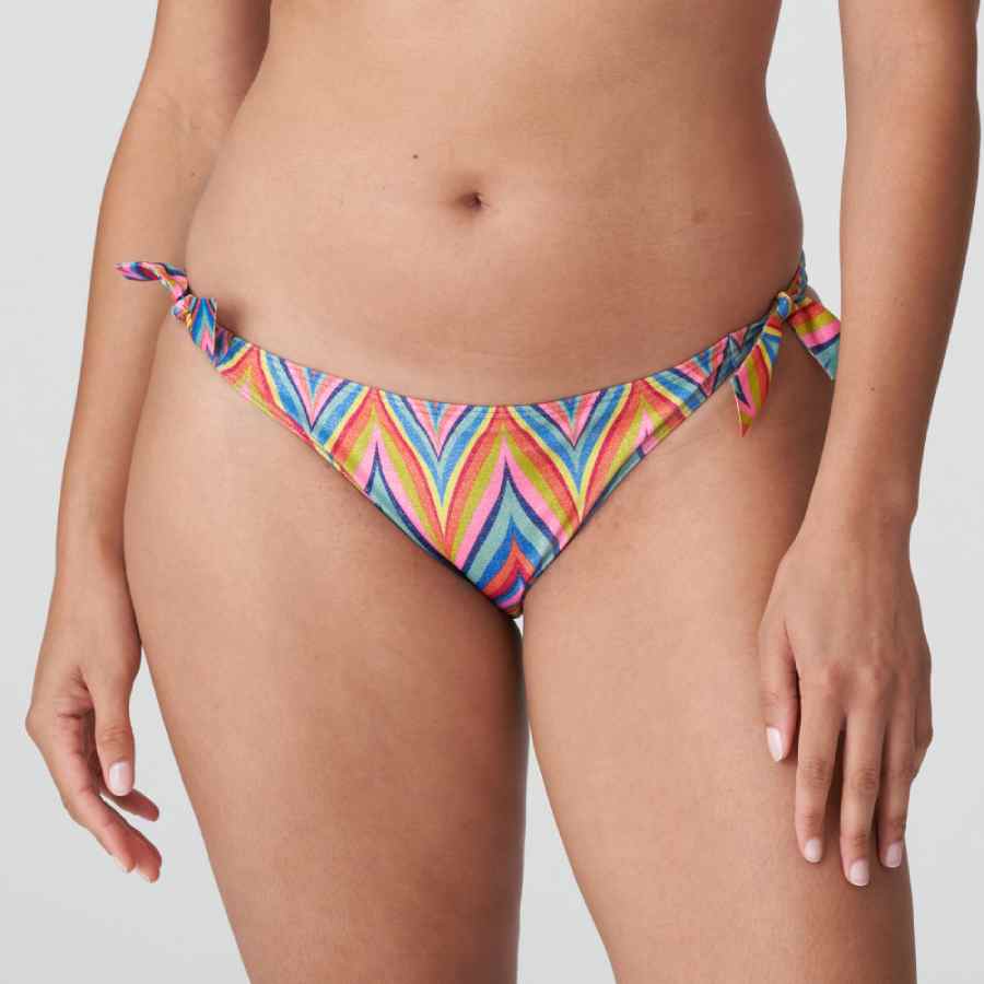 Bikini Primadonna escote pronunciado multicolor zigzag - Imagen 5