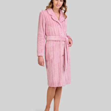 Bata mujer LOHE jacquard abotonada