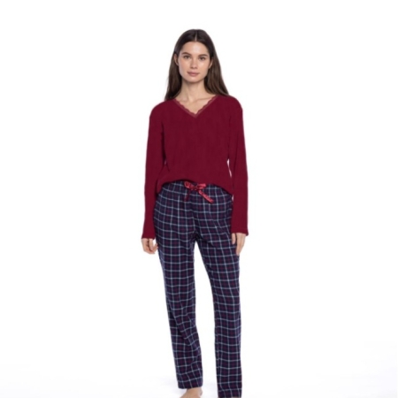 Pijama GUASCH mujer viyela cuadros