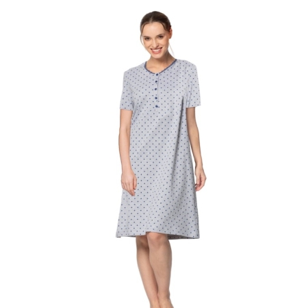 Camisón EGATEX manga corta algodón puntilla