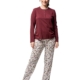 Pijama mujer EGATEX algodón pantalón puño-hasta 2XL