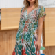 Vestido MITJANS estampado NIGERIA con lentejuelas