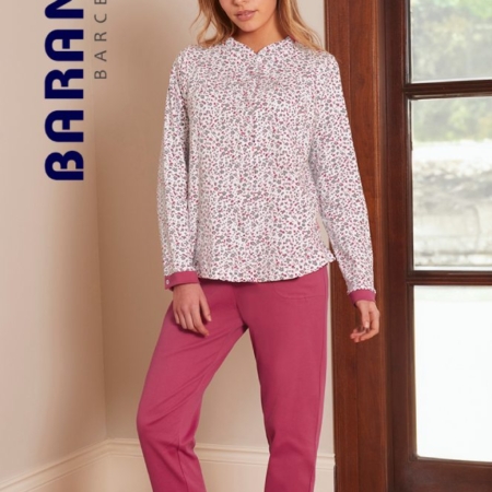 Pijama mujer BARANDI invierno tejido algodón CLASSI26