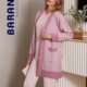 Bata Corta de Punto Mujer CRYSTAL Botones BARANDI-Invierno