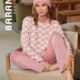 Pijama invierno mujer NANI Barandi térmico aterciopelado estampado corazones rosa blanco