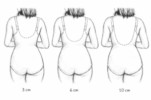 Body invisible para pecho grande con espalda descubierta