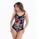 Bañador ROSA FAIA con foam estampado