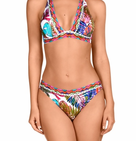 Bikini DOLORES CORTES si aros y foam estampado