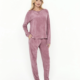 Pijama mujer SELMARK punto rizo MALVA
